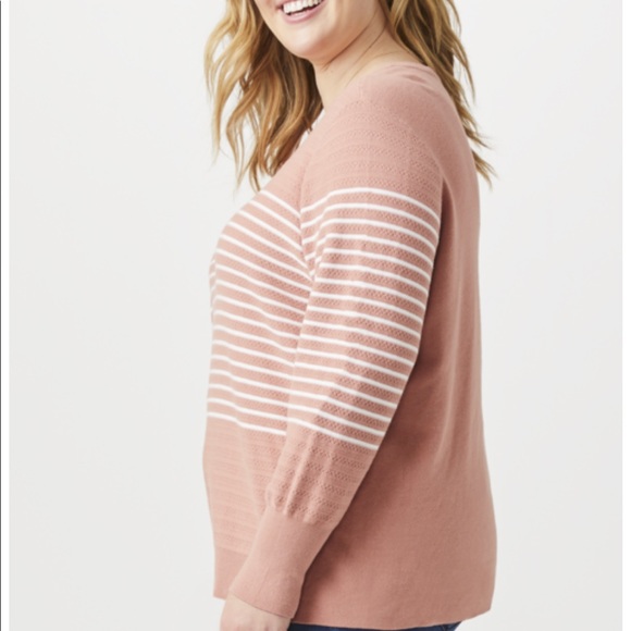 Molly&Isadora, Eliza Striped Sweater, 3X, NWT - Picture 2 of 7